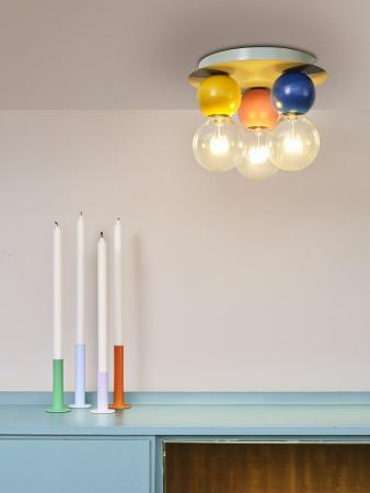 OSRAM Deckenleuchte Decor Bubble in Multicolor aus Metall mit E27 Fassungen