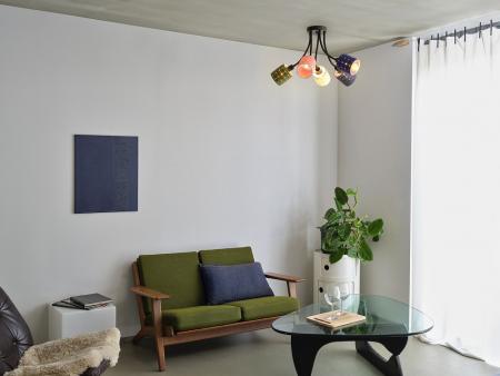 OSRAM Deckenleuchte Decor Felt Weaving Cans Multicolor aus Filz / Stahl mit 5 x E14 Fassung