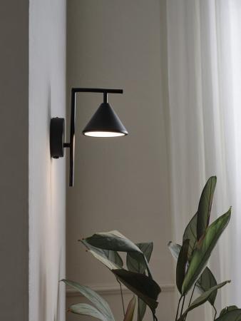 Osram Wandleuchte Decor Fuji aus Stahl in Schwarz mit warmweißem Licht