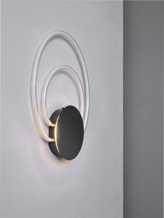 Osram Wandleuchte Decor Helios in Anthrazit / Transparent 3-stufige dimmbar mit warmweißem Licht - imposantes Filament-Design