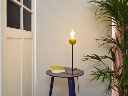 OSRAM Tischleuchte Decor Bubble in Gelb aus Metall mit E27 Fassung