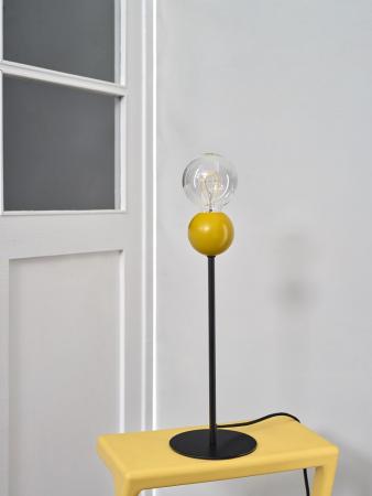 OSRAM Tischleuchte Decor Bubble in Gelb aus Metall mit E27 Fassung