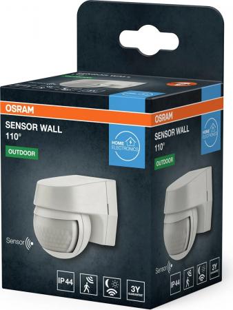 OSRAM Sensor Wall Outdoor Bewegungsmelder Aufbau IP44 weiß