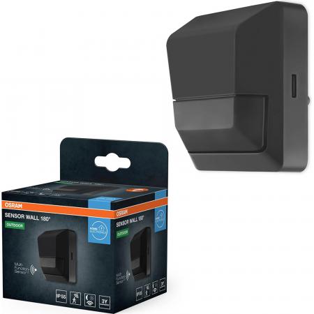 OSRAM Sensor Wall Outdoor Bewegungsmelder Aufbau IP55 grau