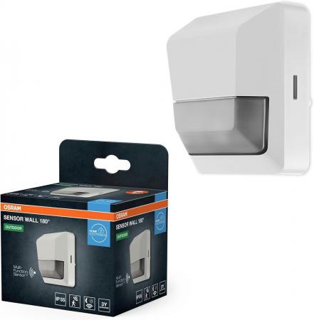 OSRAM Sensor Wall Outdoor Bewegungsmelder Aufbau IP55 weiß - Bewegungs- und Lichtsensor für bündige Deckenmontage, Weiß, IP55-Schutz, für Eingangsbereiche