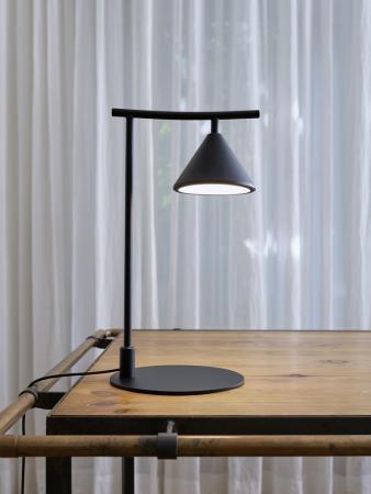Osram Tischleuchte Decor Fuji aus Stahl in Schwarz mit warmweißem Licht