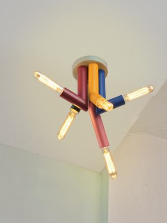 OSRAM Deckenleuchte Decor Straw in Multicolor aus Metall mit E27 Fassungen