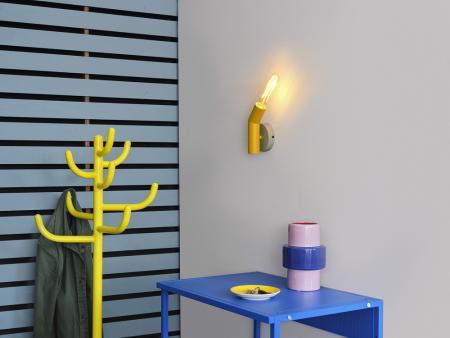 OSRAM Wandleuchte Decor Straw in Gleb/ Grau aus Metall mit E27 Fassung