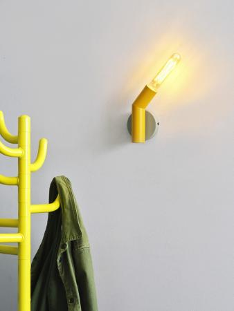 OSRAM Wandleuchte Decor Straw in Gleb/ Grau aus Metall mit E27 Fassung