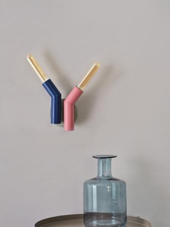 OSRAM 2-flammige Wandleuchte Decor Straw in Multicolor aus Metall mit E27 Fassungen