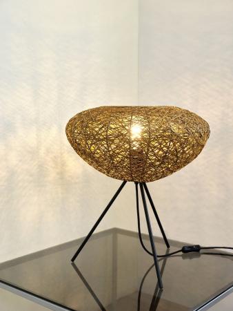 OSRAM Tischleuchte Decor Paper Drop aus Papier in Tropfenform mit E27 Fassung beige