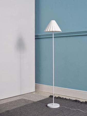 OSRAM Stehleuchte Decor Pulp weiß dimmbar aus Metall und Pappmaschee mit E27 Fassung