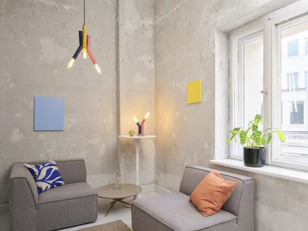 OSRAM 2-flammige Tischleuchte Decor Straw in Multicolor aus Metall mit E27 Fassungen