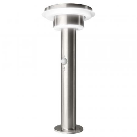 40cm Osram ENDURA STYLE Solar Post Wegeleuchte aus Edelstahl mit Sensor - Bewegungs- & Lichtsensor, 3 Modi, IP44, edles Design für Terrasse & Garten