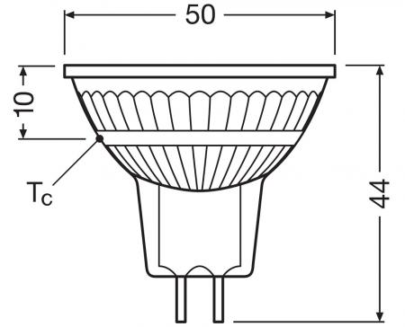 Ledvance GU5.3 LED Strahler dimmbar MR16 36° 6.1W wie 50W 2700K warmweiß - hohe Farbwiedergabe 90Ra