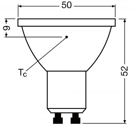 Ledvance GU10 PAR16 Reflektor 36° 6.1W wie 80W dimmbarer warmweißer Strahler 3000K 90Ra mit hoher Farbwiedergabe
