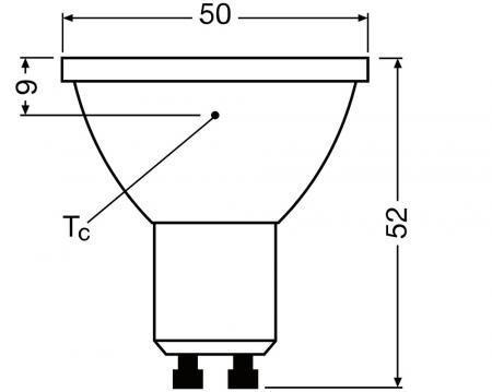 Ledvance GU10 PAR16 Reflektor 60°  6.1W wie 80W dimmbarer warmweißer Strahler 2700K 90Ra mit hoher Farbwiedergabe