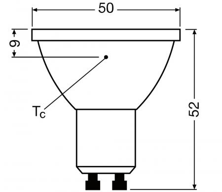 Ledvance GU10 PAR16 Reflektor 36° 6.1W wie 80W dimmbarer warmweißer Strahler 3000K 97Ra sehr hohe Farbwiedergabe