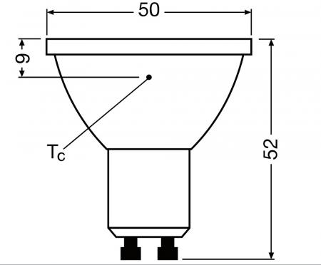 OSRAM Superstar LED GU10 Strahler PAR16 dimmbar 120° 6,9W warmweißes Licht 2700K 90Ra = hohe Farbwiedergabe
