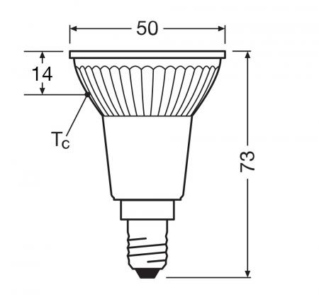 Ledvance E14 PAR16 LED Reflektor Lampe dimmbar 36° 3.7W wie 50W 2700K warmweißes Licht 90Ra - hohe Farbwiedergabe