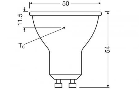 2x OSRAM GU10 LED Superstar PAR16 Strahler 3,7W=50W 36°-Abstrahlwinkel 2700K warmweißes Licht 90Ra