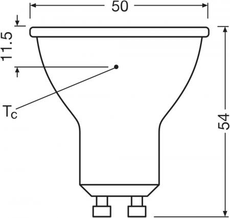 OSRAM GU10  LED STAR PAR16 Strahler 120° 5,6W wie 49W kaltes Licht mit breitem Lichtkegel 6500K