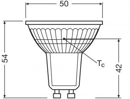 Ledvance GU10 PAR16 Reflektor 36°-Ausstrahlwinkel 8W wie 100W leistungsstarker neutralweißer Strahler 4000K
