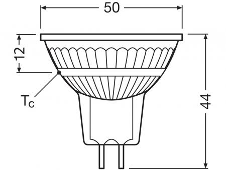 Ledvance GU5.3 MR16 LED Strahler 36° 2W wie 20W 2700K warmweißes Licht - 12V Niedervolt