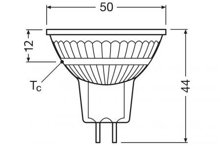 OSRAM LED GU5.3 Strahler MR16 36° 6,1W wie 50W warmweißes Licht 12V