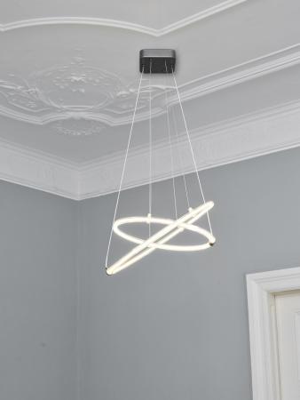 Osram Pendelleuchte Decor Celestio in Anthrazit / Transparent 3-stufige dimmbar mit warmweißem Licht - imposantes Filament-Design