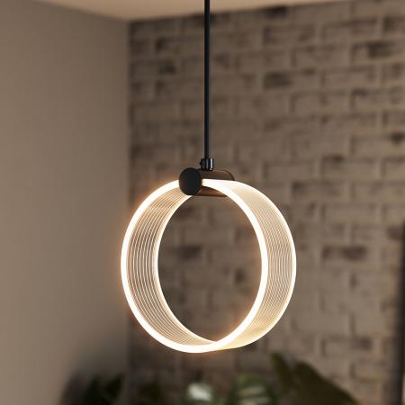 OSRAM Pendelleuchte Decor Circle in Schwarz 8W Ø 15  cm - CLICKCCT - Sehr vielseitig durch eine wählbare Lichtfarbe