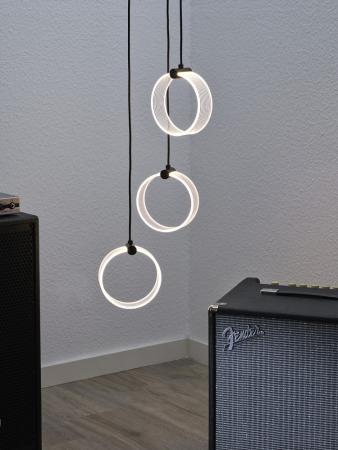 OSRAM Pendelleuchte Decor Circle 3-flammig in Schwarz rund 20W - CLICKCCT - Sehr vielseitig durch eine wählbare Lichtfarbe