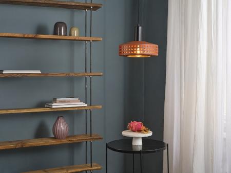 OSRAM Pendelleuchte Decor Clay Windows aus Ton mit E27 Fassung braun