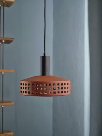 OSRAM Pendelleuchte Decor Clay Windows aus Ton mit E27 Fassung braun