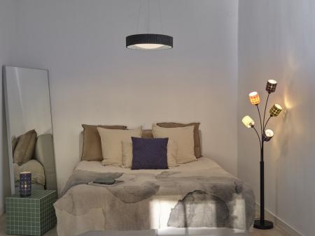 Osram Imposante Pendelleuchte Felt Cylinder aus Filz und Metall in Anthrazit mit warmweißem Licht Ø 50 cm