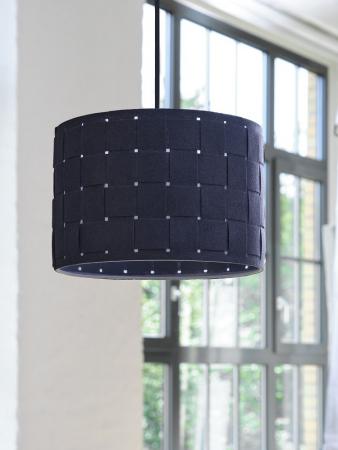 OSRAM Hängeleuchte Decor Felt Weaving aus Filz / Stahl mit E27 Fassung Ø 28cm mit  Textilkabel