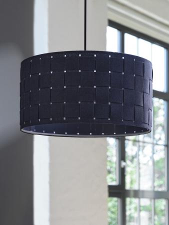 OSRAM Hängeleuchte Decor Felt Weaving aus Filz / Stahl mit E27 Fassung Ø 38cm mit  Textilkabel