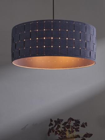 OSRAM Hängeleuchte Decor Felt Weaving aus Filz / Stahl mit E27 Fassung Ø 48cm mit  Textilkabel