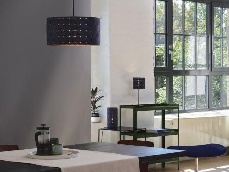 OSRAM Tischleuchte Decor Felt Weaving Stand aus Filz / Stahl mit E14 Fassung Ø 16 cm mit  Textilkabel