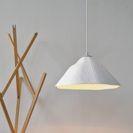 OSRAM Pendelleuchte Decor Lotus Leaf 1-flammig weiß aus Metall und Pappmaschee für E27