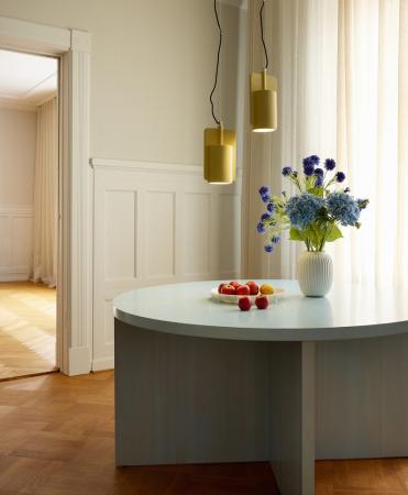 Osram Imopsante Pendelleuchte Decor Mold aus Beton und Metall in Gold mit E27-Fassung Ø 16 cm