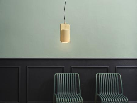 Osram Imopsante Pendelleuchte Decor Mold aus Beton und Metall in Gold mit E27-Fassung Ø 16 cm