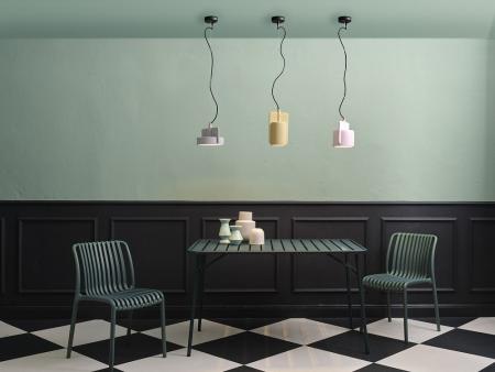 Osram Ausdruckssarke Pendelleuchte Decor Mold aus Beton und Metall in Grau mit E27-Fassung Ø 23 cm