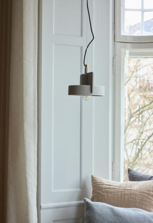 Osram Ausdruckssarke Pendelleuchte Decor Mold aus Beton und Metall in Grau mit E27-Fassung Ø 23 cm