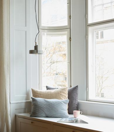 Osram Ausdruckssarke Pendelleuchte Decor Mold aus Beton und Metall in Grau mit E27-Fassung Ø 23 cm