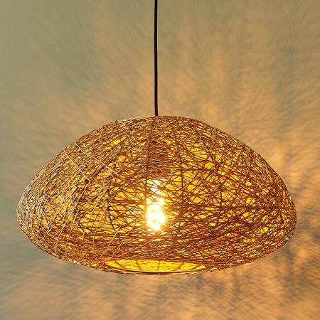 OSRAM Pendelleuchte Decor Paper Drop aus Papier in Tropfenform mit E27 Fassung beige