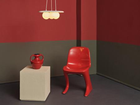 Osram Pendelleuchte Decor Plaster Nest aus Gips in Weiß mit 3 x G9 Fassung - mit matten Glaskugeln & Textilkabel