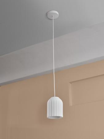 Osram Pendelleuchte Decor Plaster Routes aus Gips in Weiß mit E27 Fassung