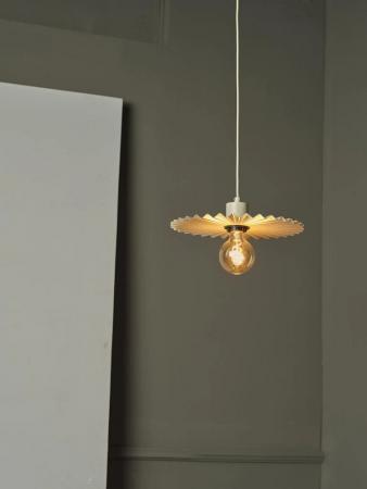 OSRAM Pendelleuchte  Decor Plissee Beige aus Stahl mit E27 Fassung - Textilkabel