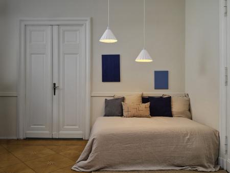 OSRAM Pendelleuchte Decor Pulp 1-flammig weiß Ø 31 cm aus Metall und Pappmaschee mit E27 Fassung